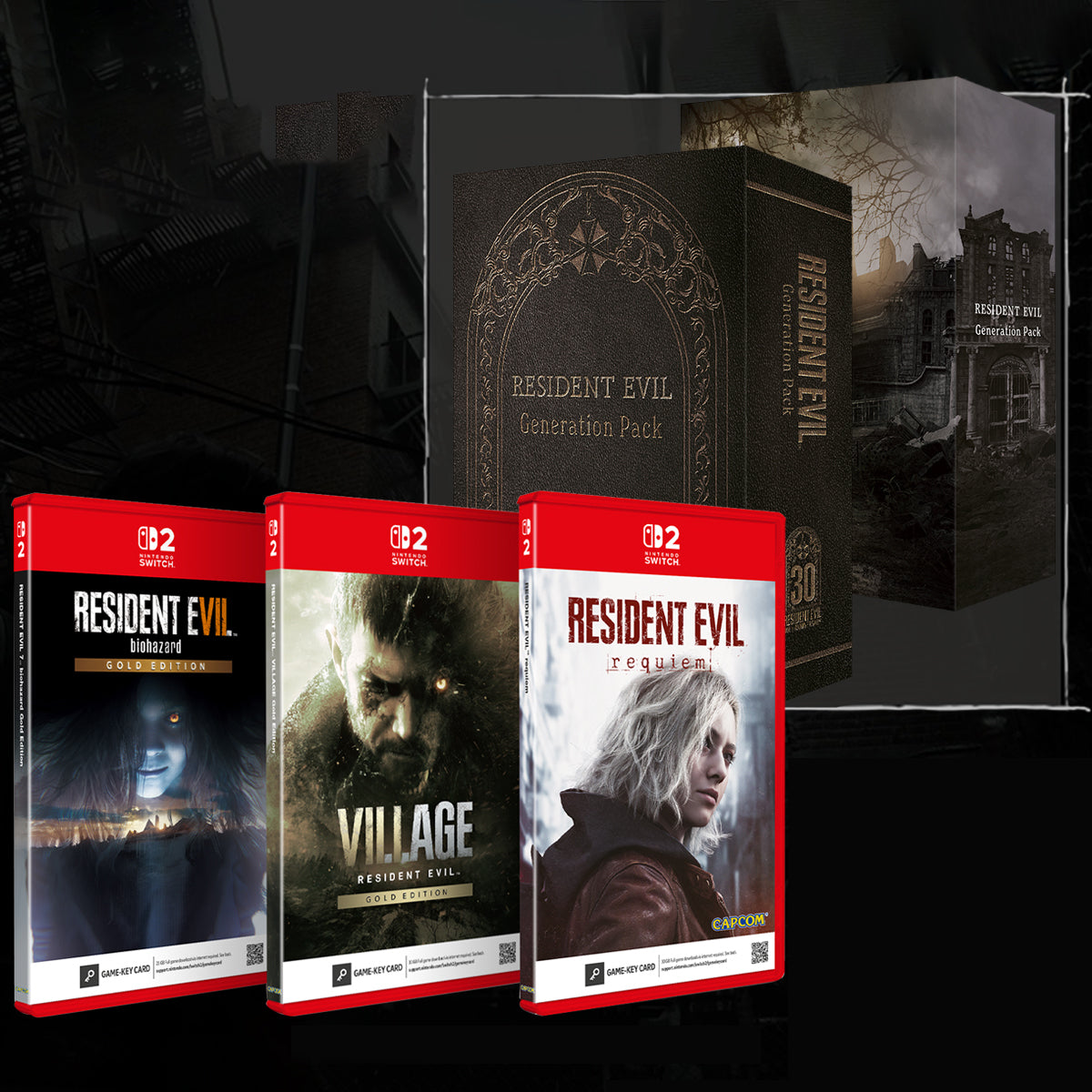 Nintendo Switch 2 Resident Evil Generation Pack Game Key Card (SEA)