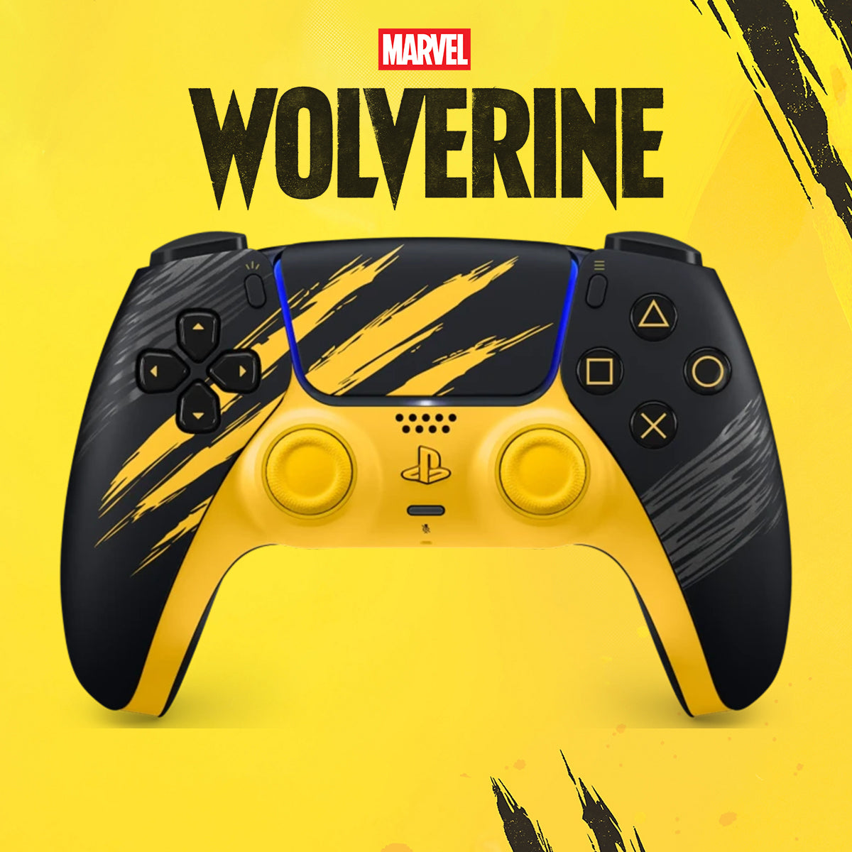 PS5 Dualsense Wireless Controller Marvels Wolverine Battle Yellow Limited Edition (CFI-ZCT2G ZJ)