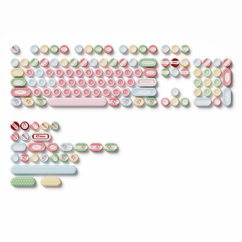 Akko Classic BottleCap Keycap Set BottleCap Profile 131 Keys