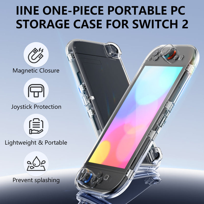 IINE One-Piece Magnetic Transparent Case for Nintendo Switch 2 (L1165)