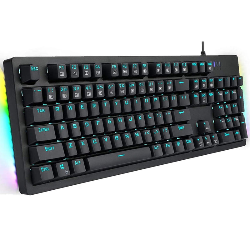 E-Yooso K-610 104 Keys Hot Swappable Wired Mechanical Keyboard Black