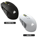 Corsair Scimitar Elite Wireless SE MMO Gaming Mouse (Gunmetal, White)