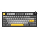 Ajazz AK820 V2 RGB Tri-Mode Mechanical Keyboard (Black/Grey/Yellow) (White Peach Switch)