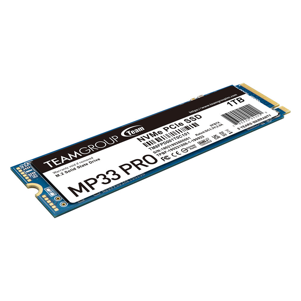 Teamgroup MP33 Pro 1TB M.2 2280 PCIe 3.0 X4 With NVMe 1.3 3d NAND Internal SSD | DataBlitz