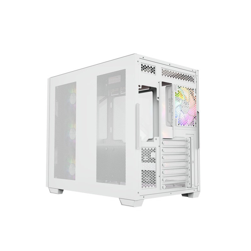 XYZ Qubex ATX PC Case with 4 Pre-Installed 120mm Pulsar ARGB Fans 