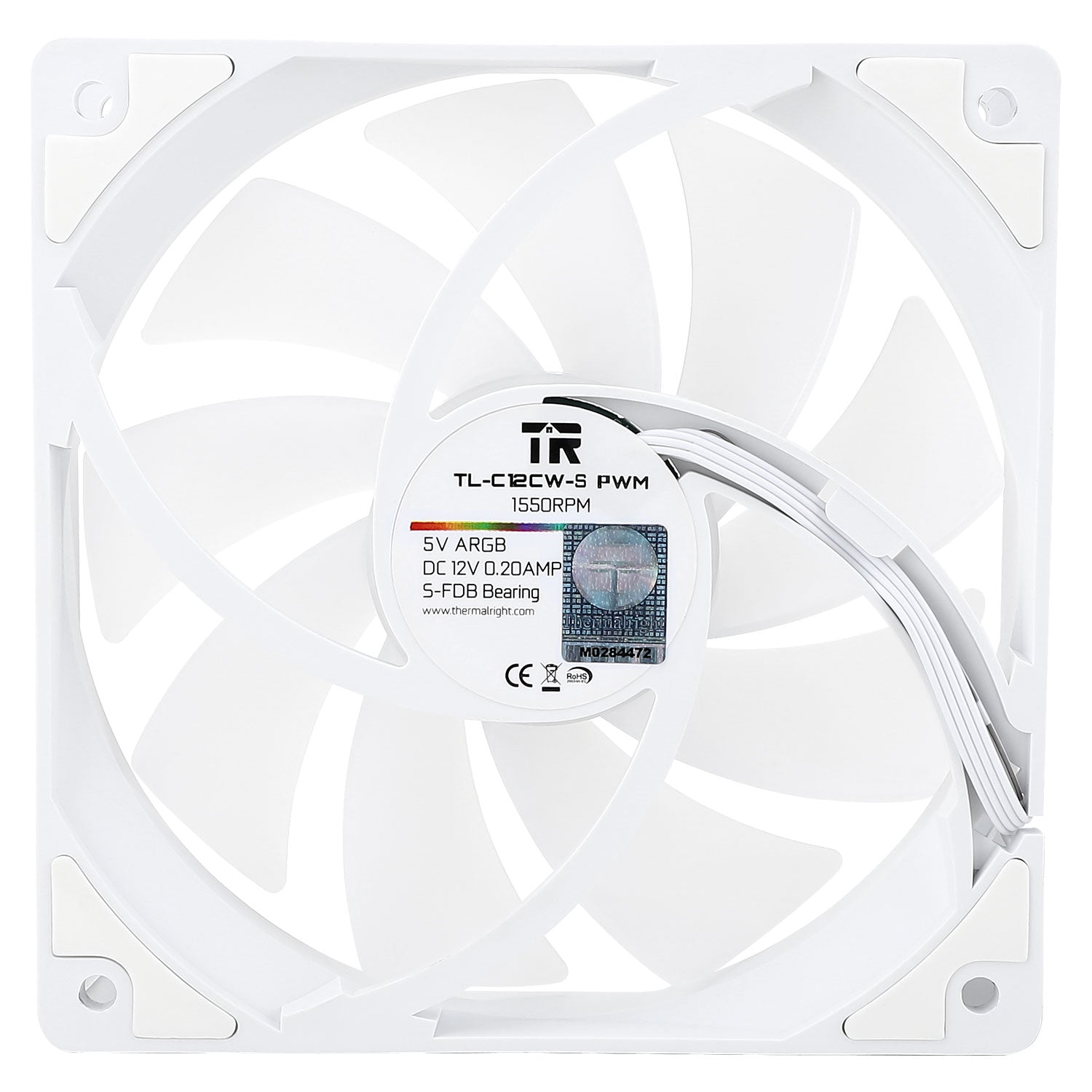 Thermalright TL-C12C-S 120mm PWM ARGB Case Fan - 5-Pack