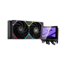 XYZ HydroView AIO 240 ARGB Liquid Cooler with Temperature Display (Black, White)