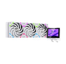 XYZ HydroView AIO 360 ARGB Liquid Cooler with Temperature Display (Black, White)