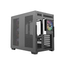 XYZ Qubex ATX PC Case with 4 Pre-Installed 120mm Pulsar ARGB Fans 