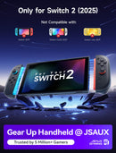 JSAUX Split Transparent Ergonomic Protective Case for Nintendo Switch 2