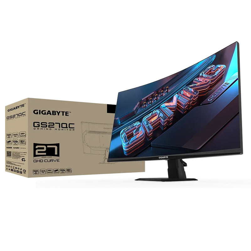 Gigabyte GS27QC-AP 27" VA 1500R QHD 165HZ 1ms (MPRT) Curved Gaming Monitor