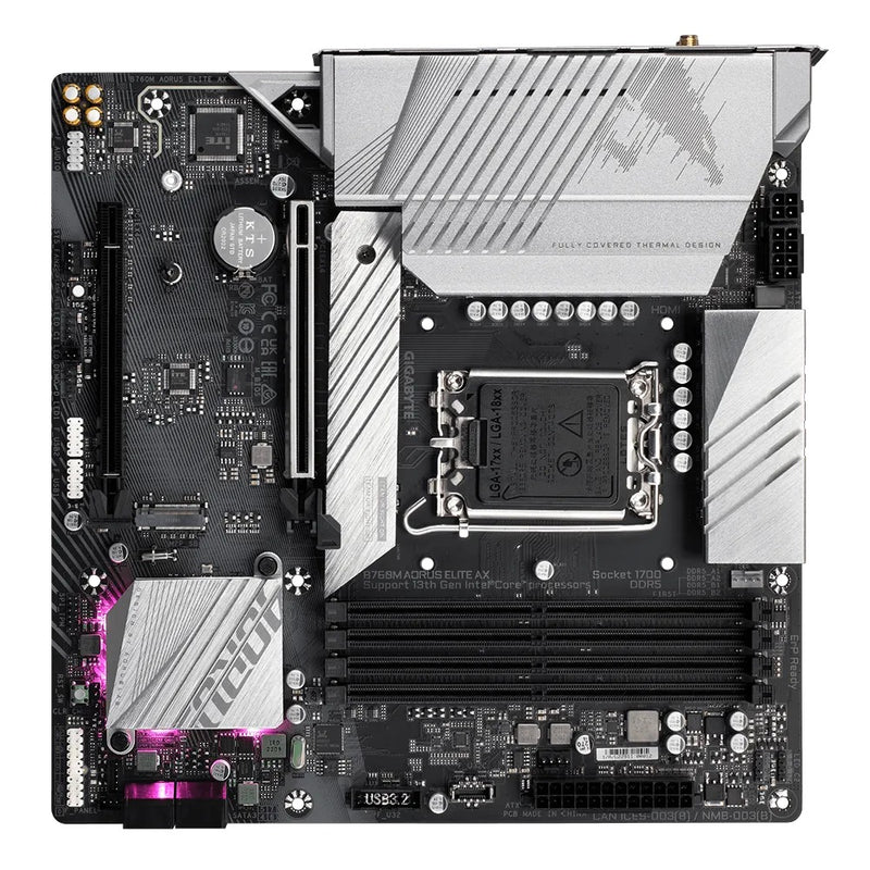 Gigabyte B760M Aorus Elite AX DDR5 Gaming Motherboard