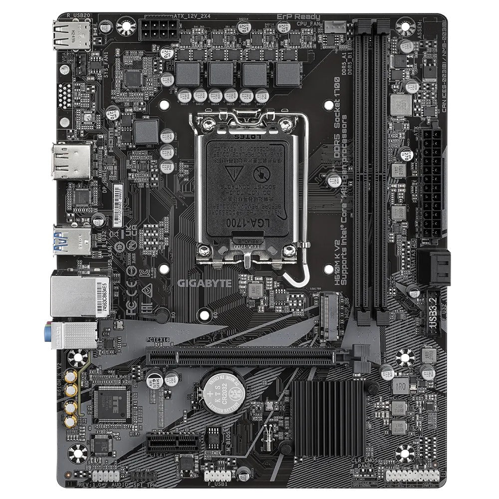 Gigabyte H610M K V2 (rev. 1.0) DDR5 UD Motherboard