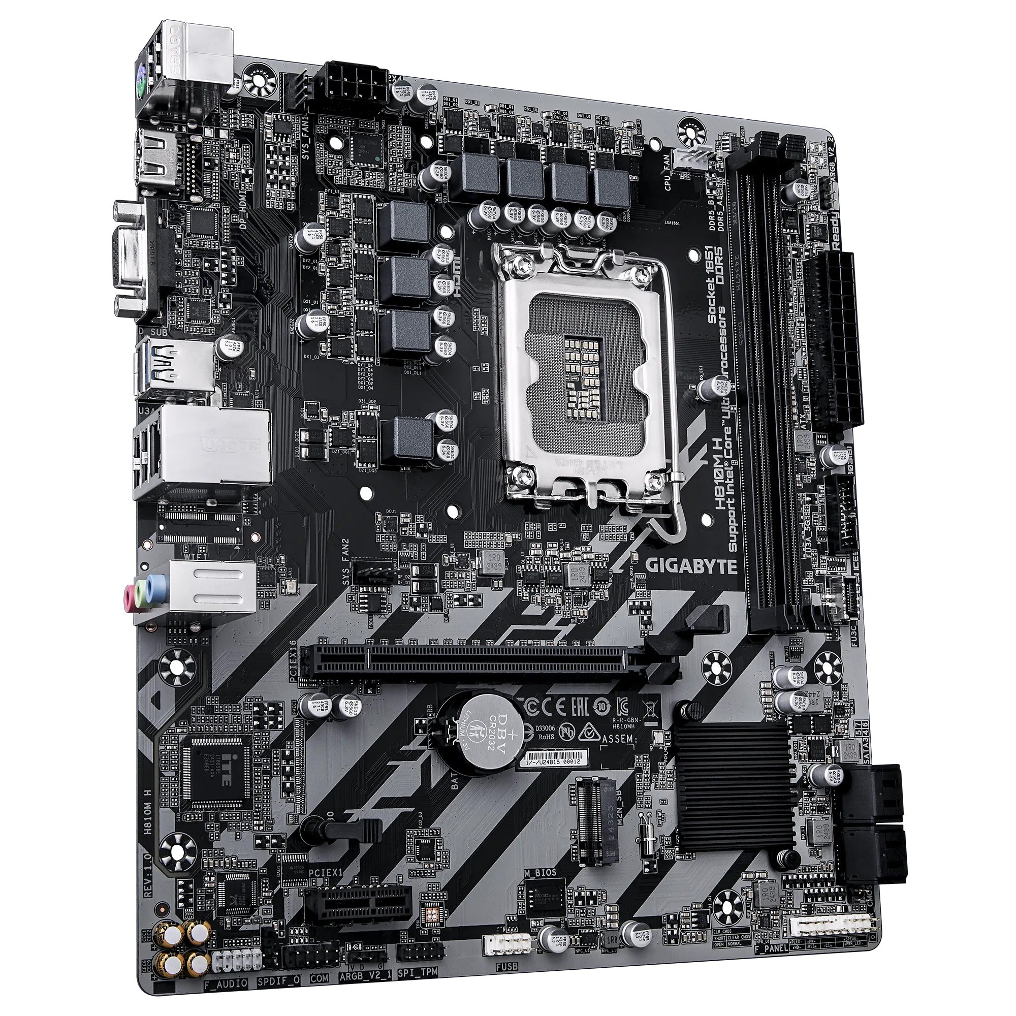 Gigabyte H810M H DDR5 Intel UD Motherboard