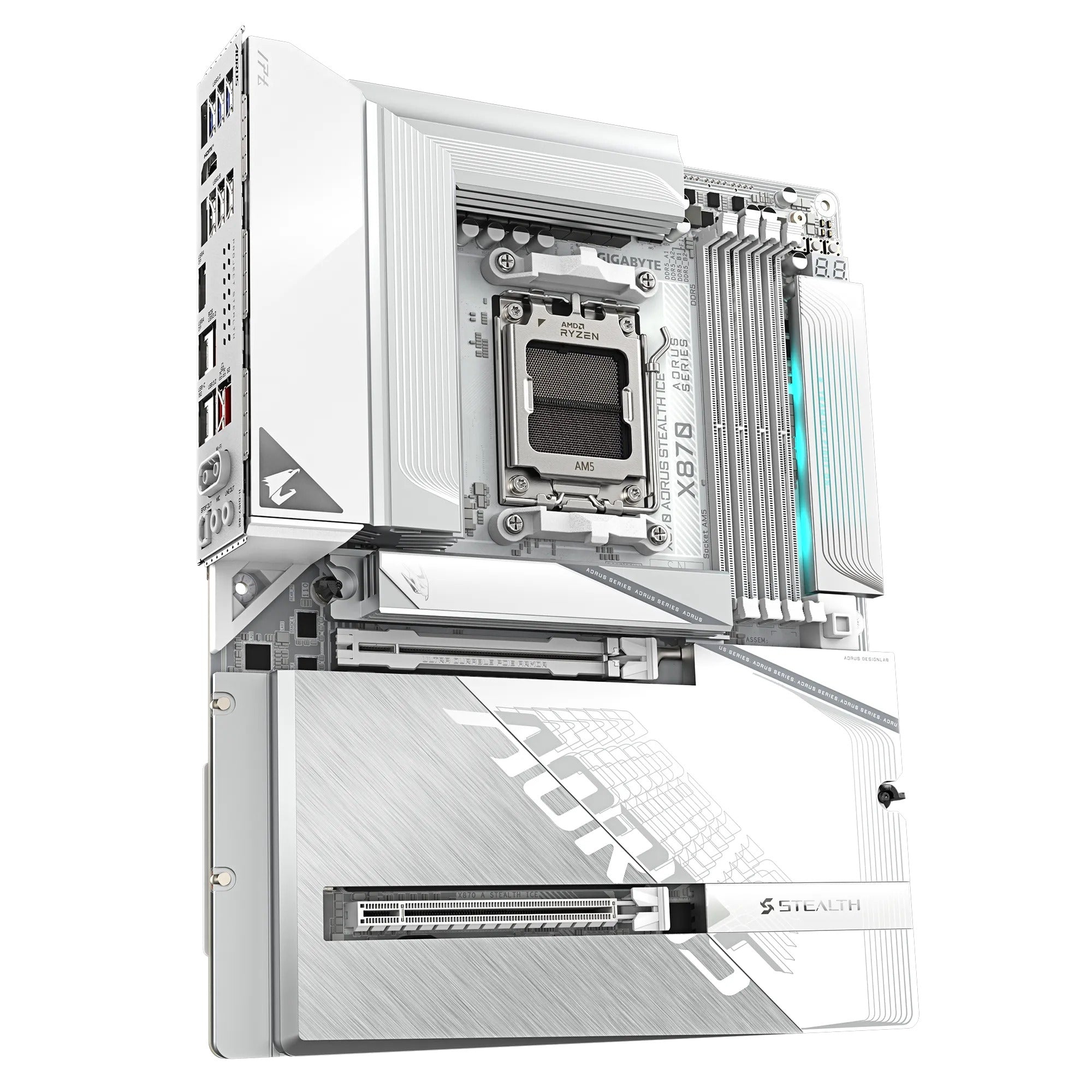 Gigabyte X870 Aorus Stealth Ice DDR5 AMD Gaming Motherboard