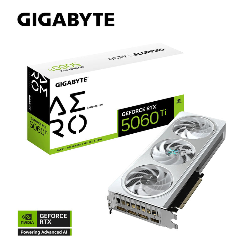 Gigabyte GeForce RTX 5060 Ti Aero OC 16GB GDDR7 Graphics Card