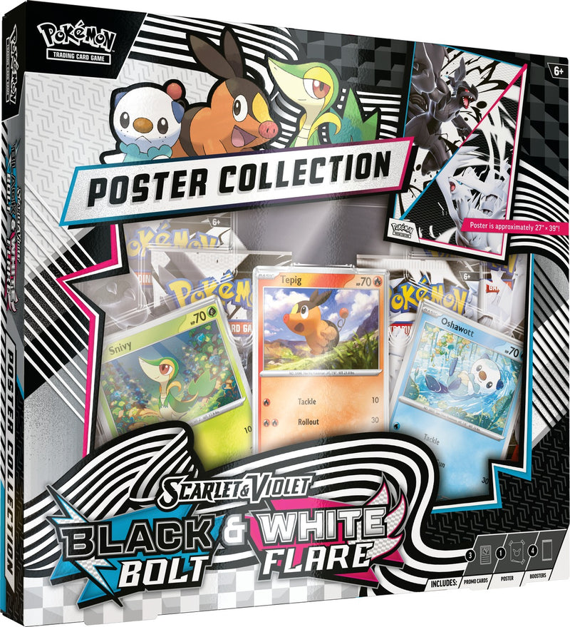 Pokemon Trading Card Game SV10.5 Scarlet & Violet Black Bolt & White Flare Poster Collection