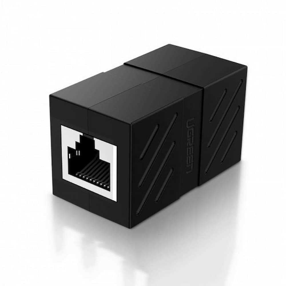 UGreen RJ45 Ethernet Cable Extender Adapter - 1 Piece (Black) (NW114/20390) | DataBlitz