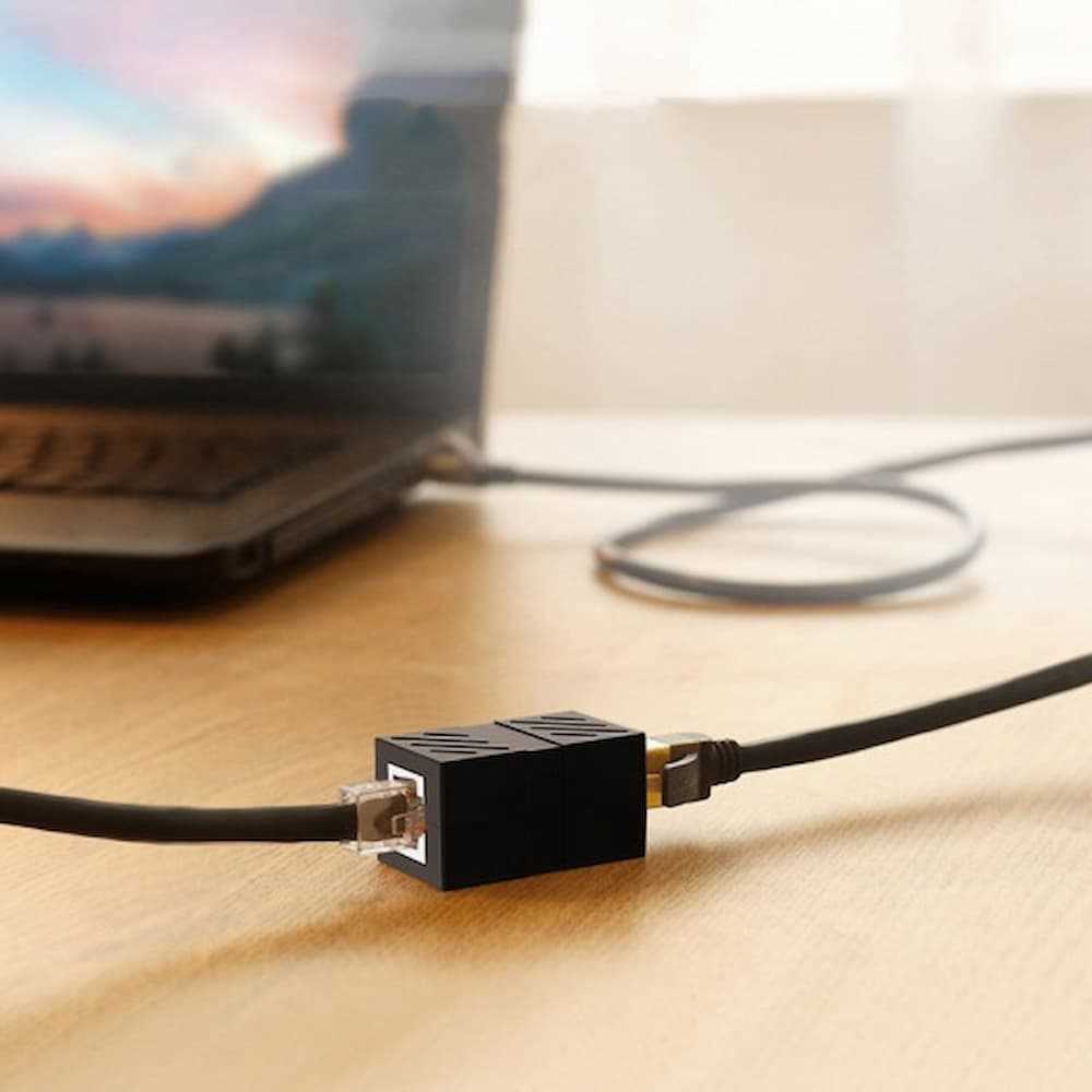 UGreen RJ45 Ethernet Cable Extender Adapter - 1 Piece (Black) (NW114/20390) | DataBlitz