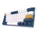 Royal Kludge RK61 Plus Tri-Mode RGB 61-Keys Hot Swappable Mechanical Keyboard Klein Blue (Sky Cyan Switch)
