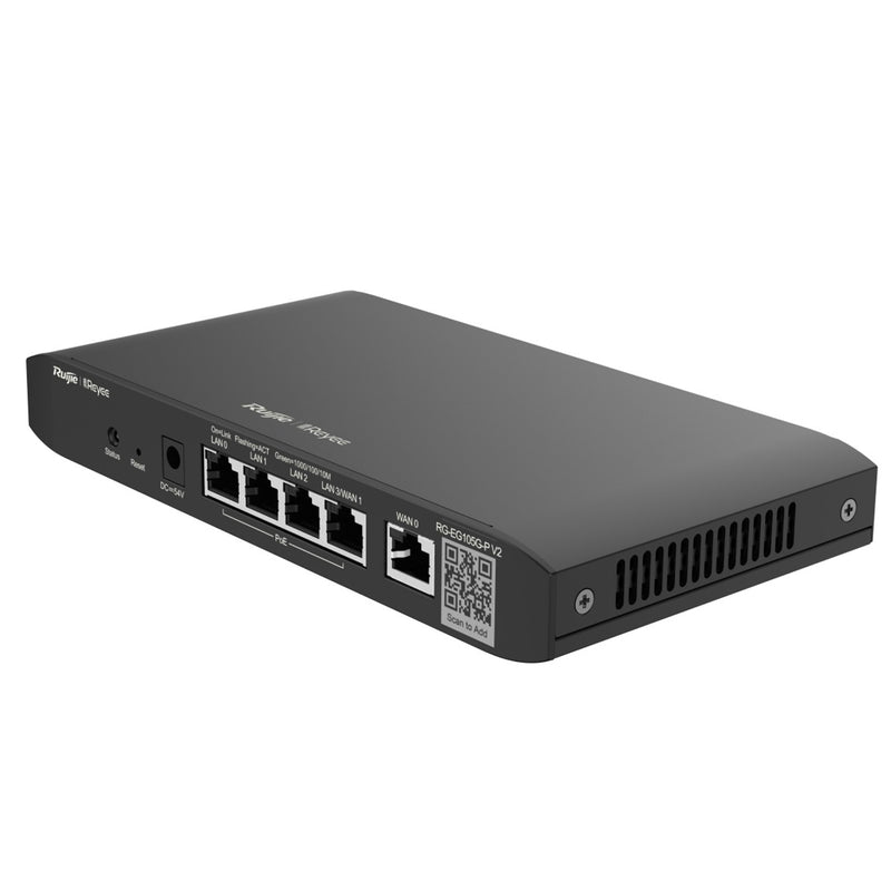 Reyee 5-Port Gigabit Cloud Managed Poe Router (RG-EG105G-P V2) | DataBlitz