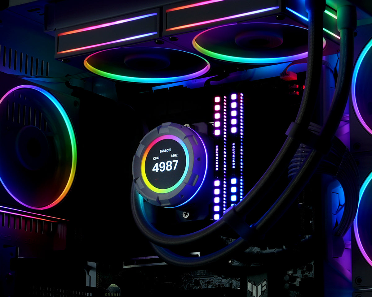 ID-Cooling SL240 LCD 240mm AIO Liquid CPU Cooler | DataBlitz