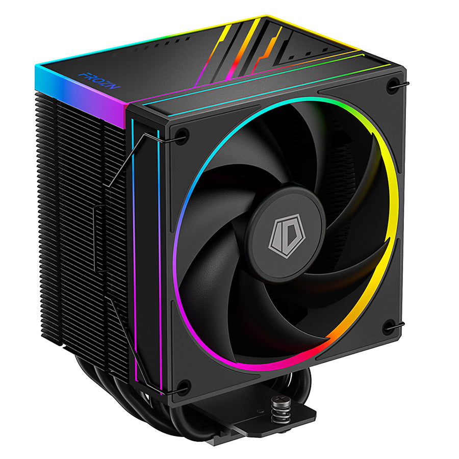 ID-Cooling Frozn A610 ARGB 6 Heatpipe 120mm 4Pin PWM/5V 3Pin CPU Cooler (Black, White)