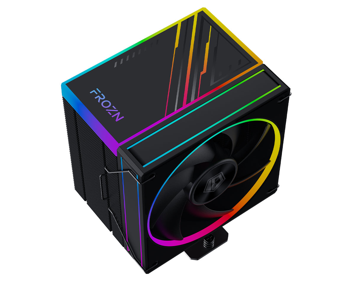 ID-Cooling Frozn A610 ARGB 6 Heatpipe 120mm 4Pin PWM/5V 3Pin CPU Cooler (Black, White)