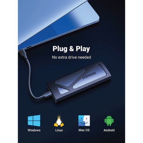UGreen NVMe Hard Drive Enclosure 10Gbps (Black) (CM578/15512)
