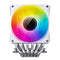 Jonsbo CR-1400 DV2 ARGB Silent Series 90MM Dual-Fan / Dual-Tower CPU Cooler (White)