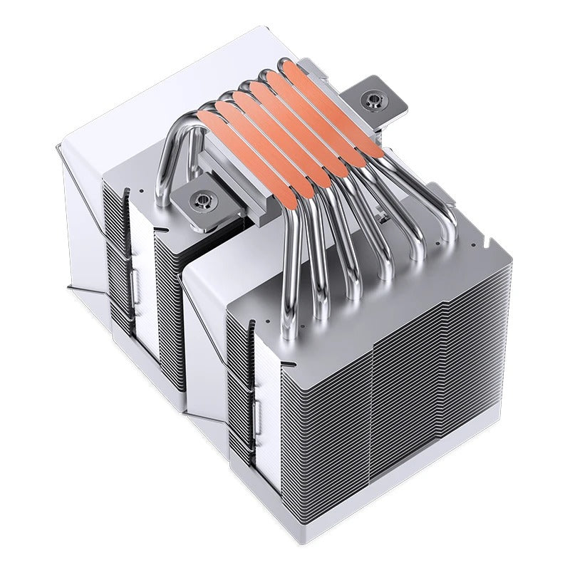 Jonsbo CR-1400 DV2 ARGB Silent Series 90MM Dual-Fan / Dual-Tower CPU Cooler (White)