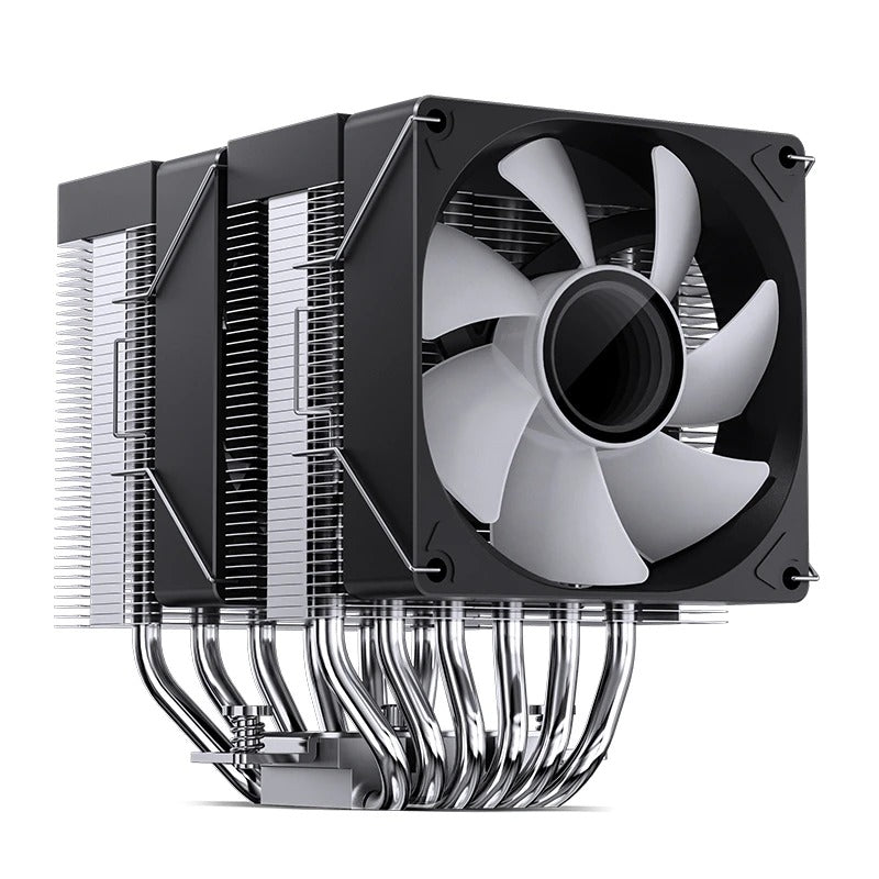 Jonsbo CR-1400 DV2 ARGB Silent Series 90MM Dual-Fan / Dual-Tower CPU Cooler (Black)