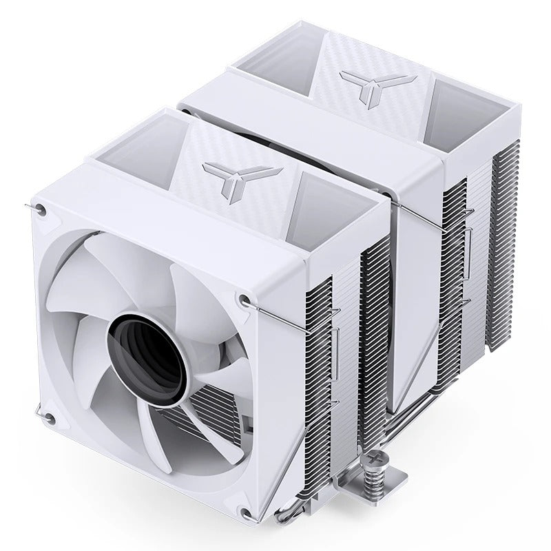 Jonsbo CR-1400 DV2 ARGB Silent Series 90MM Dual-Fan / Dual-Tower CPU Cooler (White)