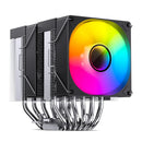 Jonsbo CR-1400 DV2 ARGB Silent Series 90MM Dual-Fan / Dual-Tower CPU Cooler (Black)