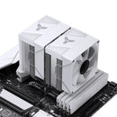 Jonsbo CR-1400 DV2 ARGB Silent Series 90MM Dual-Fan / Dual-Tower CPU Cooler (White)