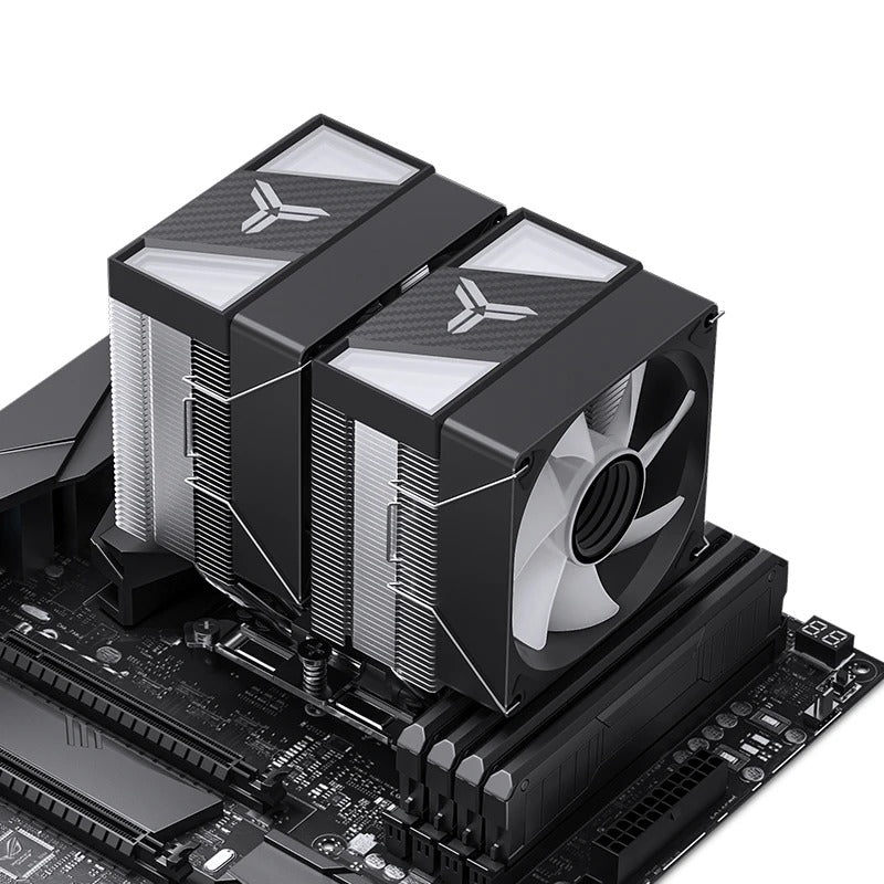 Jonsbo CR-1400 DV2 ARGB Silent Series 90MM Dual-Fan / Dual-Tower CPU Cooler (Black)