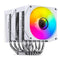 Jonsbo CR-1400 DV2 ARGB Silent Series 90MM Dual-Fan / Dual-Tower CPU Cooler (White)