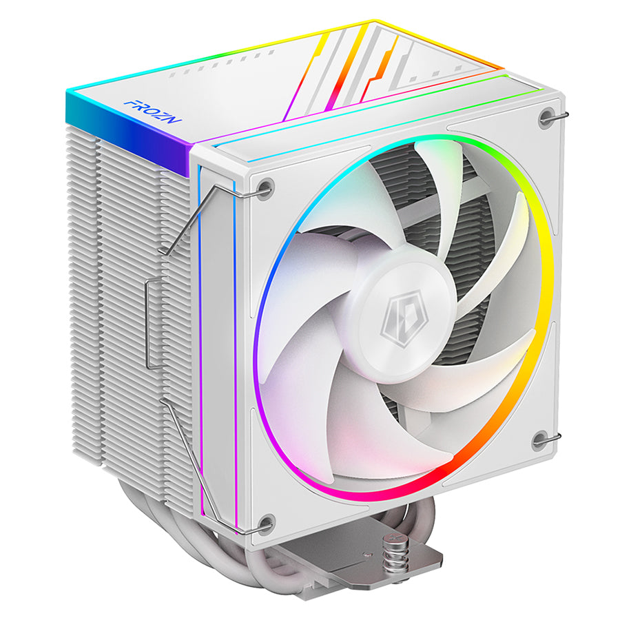 ID-Cooling Frozn A610 ARGB 6 Heatpipe 120mm 4Pin PWM/5V 3Pin CPU Cooler (Black, White)