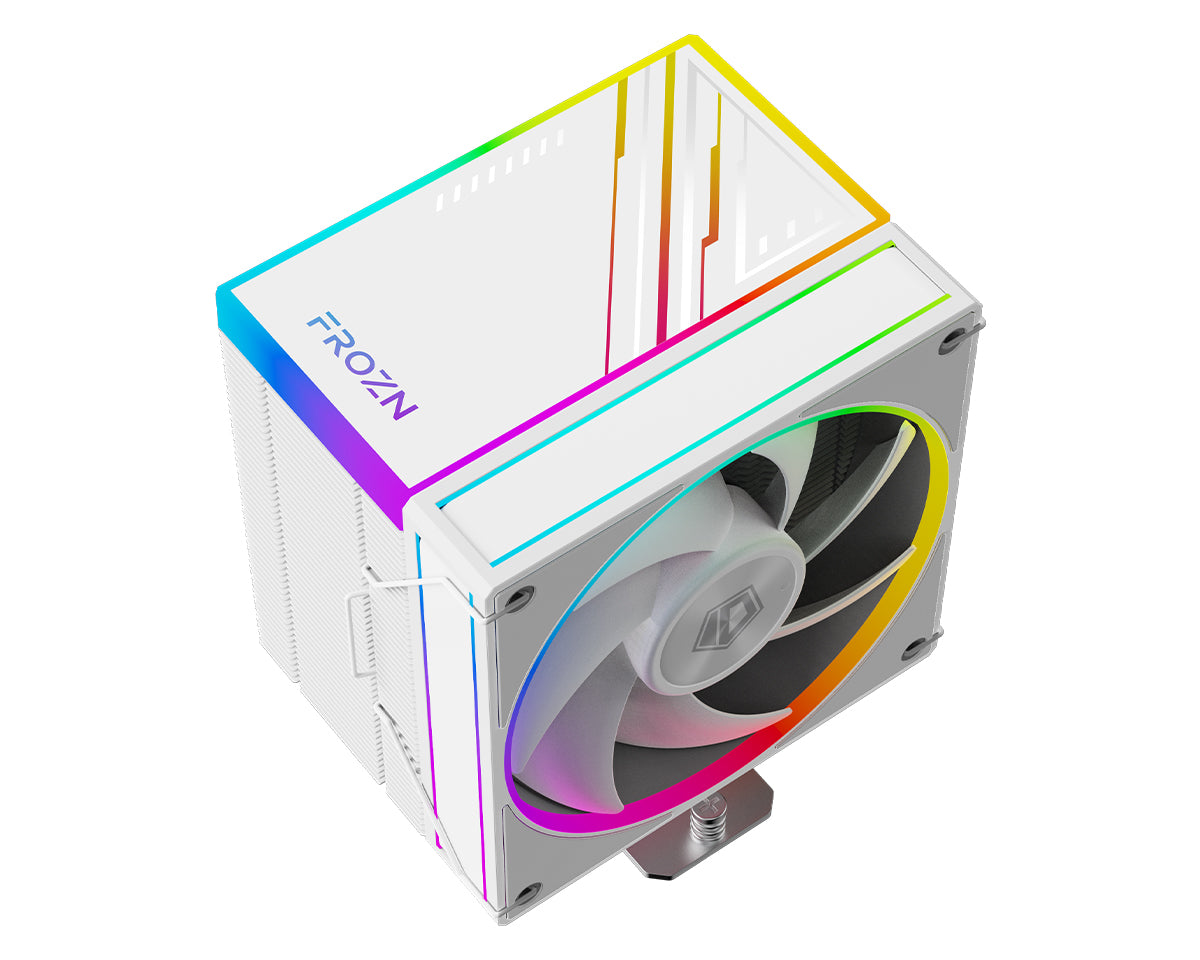 ID-Cooling Frozn A610 ARGB 6 Heatpipe 120mm 4Pin PWM/5V 3Pin CPU Cooler (Black, White)