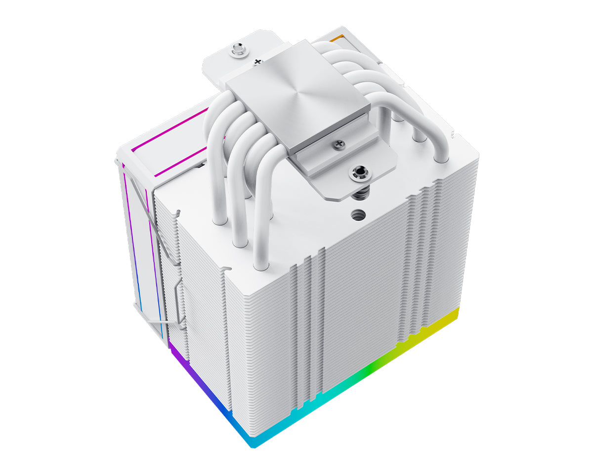 ID-Cooling Frozn A610 ARGB 6 Heatpipe 120mm 4Pin PWM/5V 3Pin CPU Cooler (Black, White)