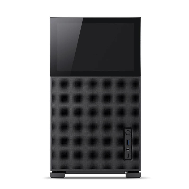 Jonsbo D31 Mesh M-ATX Computer Case (Black, White) + Jonsbo DS8 8" Display Secondary Screen (Black, White)