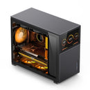 Jonsbo D31 Mesh M-ATX Computer Case (Black, White) + Jonsbo DS8 8" Display Secondary Screen (Black, White)