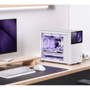 Jonsbo D31 Mesh M-ATX Computer Case (Black, White) + Jonsbo DS8 8" Display Secondary Screen (Black, White)