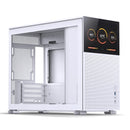 Jonsbo D31 Mesh M-ATX Computer Case (Black, White) + Jonsbo DS8 8" Display Secondary Screen (Black, White)