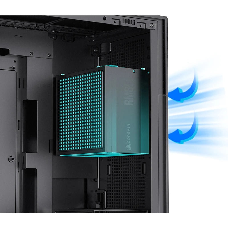 Jonsbo D41 Mesh ATX Computer Case (Black, White) + Jonsbo DS8 8" Display Secondary Screen 