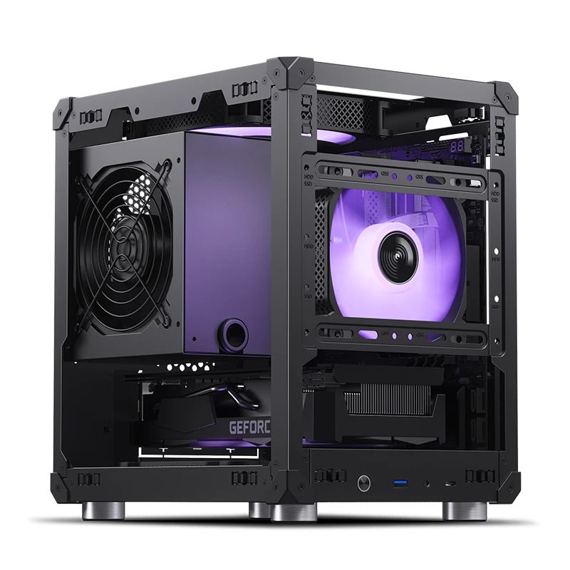 Jonsbo C6 Handle M-ATX Separated Cabinet Case (Black)