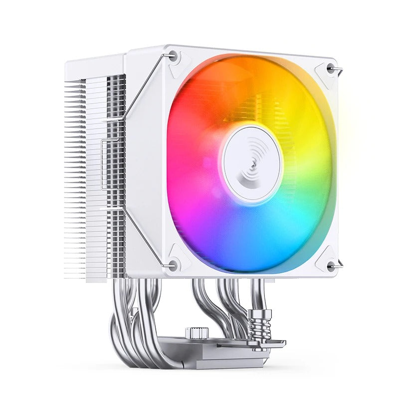 Jonsbo CR-1400 EVO ARGB Silent Series 90MM Single-Tower CPU Cooler (Black, White)