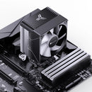Jonsbo CR-1400 EVO ARGB Silent Series 90MM Single-Tower CPU Cooler (Black)