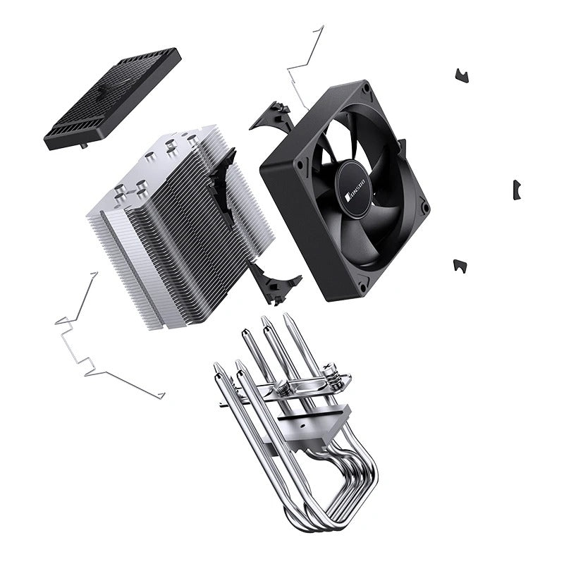 Jonsbo CR-1400 EVO Silent Series 90MM Single-Tower CPU Cooler (Black)
