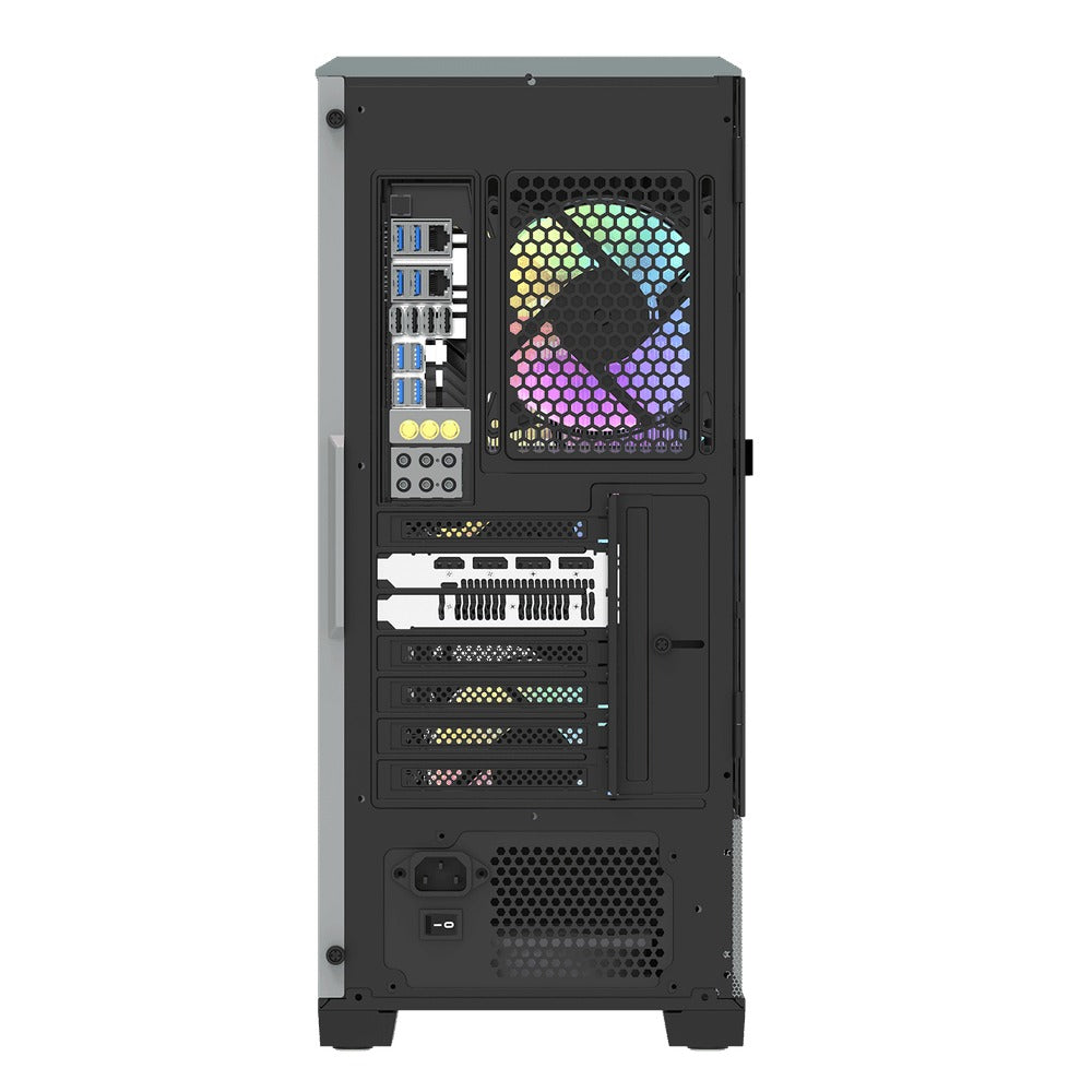 DarkFlash DLC 31 TG Side Panel Luxury PC Gaming Case (Grey)